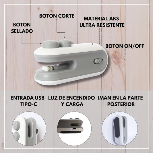 Mini Sellador De Bolsas Recargable