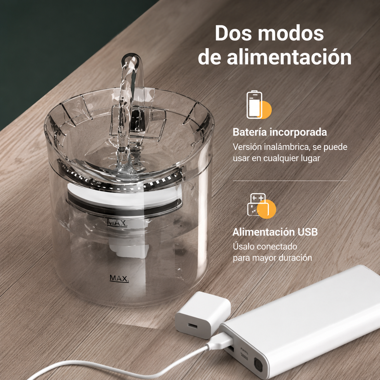 Dispensador de agua para mascotas