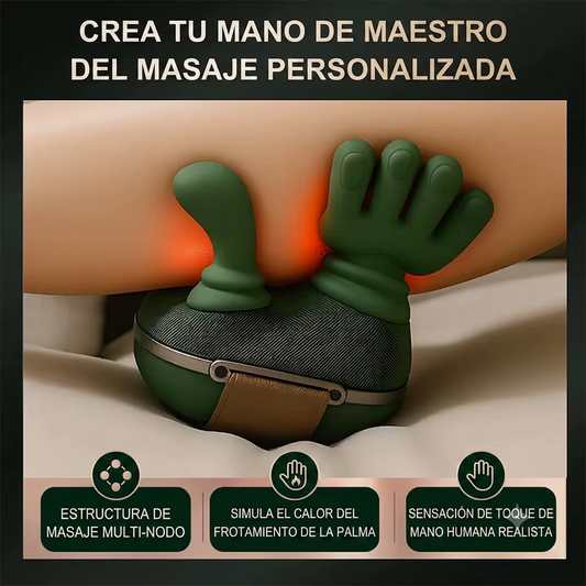 S - Masajeador de cuello con manos verde